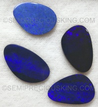Natural Doublet Opal Freeform Smooth Play of Colors Australian VVS Clarity Loose - £78.05 GBP