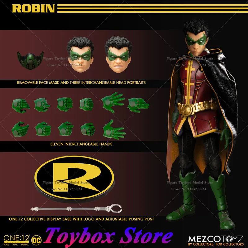 L mezco 1 12 scale collectible dc batman robin 6 inch action figure model toys for thumb155 crop