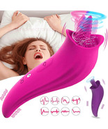 Clit Licking Vibrator Tongue Oral Massager G Spot Dildo Adult Sex Toys f... - £12.22 GBP