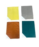 Set Of 4 Thibaut Zenith Fabric Samples In Yellow Gray Rust &amp; Teal Indoor... - $37.39