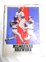 1982 Milwaukee Brewers Official Scorecard -MARKED- Boston Red Sox Vs Milwaukee - £7.46 GBP