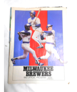 1982 MILWAUKEE BREWERS OFFICIAL SCORECARD -MARKED- BOSTON RED SOX VS MIL... - £7.44 GBP