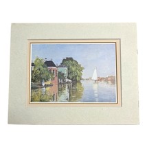 Claude Monet “Landscape Near Zaandam” Art Print | 8x10 Matted | 1986 Portal Publ - $277.32 MXN