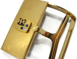 Vintage Anson Belt Buckle 10K Gold PPG Emblem Dress Classic - £118.69 GBP