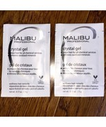 2 Malibu Crystal Gel Treatment Packets 2 Caps Removes Discoloration Prep... - £12.40 GBP