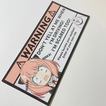 Cute Pink Girl Car Sticker For Anya Spy Warning  Sticker Decoration Behind The M - £36.72 GBP