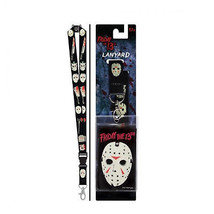 Friday the 13th Jason Voorhees Mask Lanyard Black - £12.01 GBP
