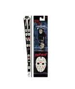 Friday the 13th Jason Voorhees Mask Lanyard Black - £11.93 GBP