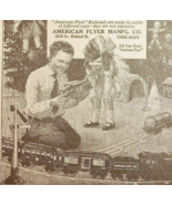 1921 American Flyer Railroad Christmas Advertisement Train Ephemera 6 x ... - $488.66 MXN