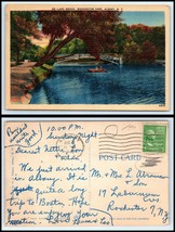NEW YORK Postcard - Albany, Washington Park, Lake Bridge N17 - £2.31 GBP