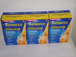 (3 pack)  THERAFLU Cold Relief Multi Symptom Honey Ginger - 6 ct each  E... - $17.99