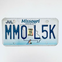 2019 United States Missouri Bluebird Passenger License Plate MMO L5K - £12.63 GBP