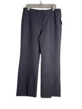 Time and Tru TT Ponte Bootcut Pullon Pants Womens XL 16-18 Navy Front Slit - £14.35 GBP