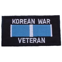 Korean War Veteran Patch Black &amp; Blue 3&quot; - $10.12