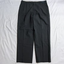 Ballin 36 x 30 Dark Gray Pleated Comfort Eze Super 120s Wool Mens Dress ... - $16.99