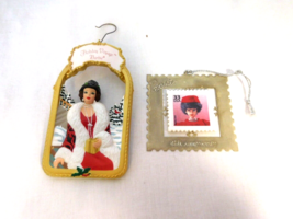 1999 Silken Flame Barbie Stamp Hallmark Keepsake Ornament +  1998 Holiday Voyage - £5.31 GBP