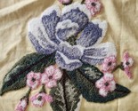 C&amp;F Home ~ GEORGIA ~ Flower ~ 18&quot; x 18&quot; ~ Cotton/Linen ~ Hooked Pillow C... - $28.05
