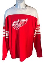 Reebok Face Off Collection Detroit Redwings Long Sleeve Red Nhl Shirt Large - £12.31 GBP