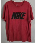 Nike Mens XL T Shirt Red Graphic Logo Casual Sportswear Athletic Top - €12,73 EUR