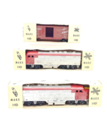 Mark Trains HO Santa Fe AA Diesel Locomotive Engine Set &amp; UP Boxcar In B... - €68,66 EUR