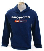 NFL Team Apparel Blue Denver Broncos Hooded Sweatshirt Hoodie Men's NWT - $89.99
