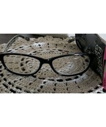 Foster Grant ~ Suri ~ Black &amp; Clear Plastic Glasses ~ +2.50 ~ MS0418 ~ B217 - £17.72 GBP
