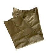 Croft &amp; Barrows Mens Comfort Classic Fit Flat Front TAN Slacks Sz 40x32 ... - $218.77 MXN