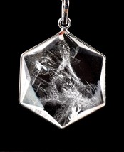 satyaloka Quartz Hexagonal Star Pendant with Phenomenal Energy | azeztul... - $79.48