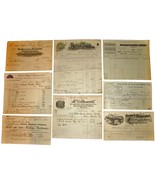 8 1901 MICHIGAN Billhead Document Receipts Electric Founder Iron Metal M... - $22.99