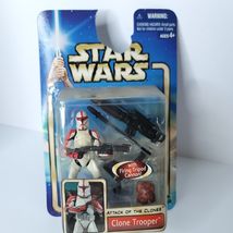 Star Wars Clone Trooper Tripod Firing Cannon Attack of The Clones Card D... - $27.24 CAD