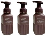 X 3~Bath Body Works Leather &amp; Brandy Gentle Foaming Hand Soap Essential ... - £21.36 GBP