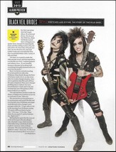 Black Veil Brides Jinxx &amp; Jake Pitts B.C Rich Guitars pin-up photo / article - $4.01