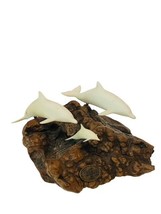John Perry Figurine Sculpture Dolphin pellucida nautical art fish porpoi... - $79.15