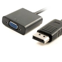 DisplayPort (DP) Male to VGA Female Cable Adapter - Black - £10.26 GBP