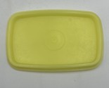Vintage Tupperware Yellow Food Storage Container Lid Only 1244-2  - £5.16 GBP
