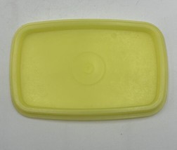Vintage Tupperware Yellow Food Storage Container Lid Only 1244-2  - £5.16 GBP
