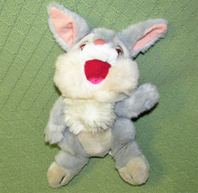 Disney Thumper Bunny Plush Rabbit Stuffed Animal Bambi 10&quot; Grey White Toy - £10.75 GBP