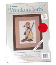 Hummel Cross Stitch Kit Weekenders “Little Sweeper” with Framing Mat - £7.73 GBP