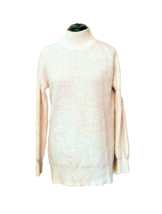 ABOUND Sweater Beige Oatmeal Light Heather Women Size XS Side Split Mock... - $21.78