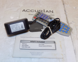 Accurian ATD-3916 Portable 7-inch TV Manual Remote and Power Adapter No TV - $15.66