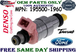 MPN #195500-1960 Genuine Denso Single Fuel Injector for 1990 Ford Taurus 3.0L V6 - $37.61