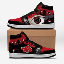 Akatsuki Itachi Sharingan Eyes Naruto JD Sneakers Anime Shoes for Fans - £66.67 GBP+