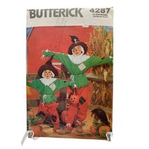 Scarecrow Halloween Costume Butterick Pattern 4287 Children&#39;s Sizes 2-14 - $9.89