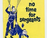 No Time for Sergeants Program Her Majesty&#39;s Theatre London England 1956 - £12.70 GBP