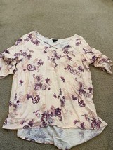 Torrid 1 Women’s Sz 14-26 Floral Print Rayon Top Blouse Bohemian￼ - £14.80 GBP