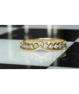 Vintage 1.25Ct Moissanite Wedding Anniversary Ring Band 14k Yellow Gold ... - £87.87 GBP