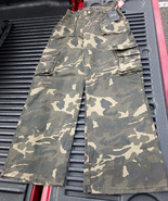 NWT American Bazi olive green camo cargo wide-leg pants – RJH-9128CM - £29.88 GBP