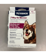 PetArmor, 7 Way De-Wormer. Medium &amp; Large Dogs(25-200lbs) 2 Flavored Che... - $18.95