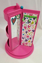 jewelry organizer Hangers On Lazy Susan Hot pink great for dolls or bedroom - £18.99 GBP