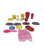 VTG Mattel Cherry Merry Muffin Doll Accessories Lot Placemats Dress Cups - £66.16 GBP